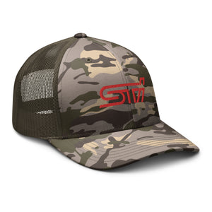 STi camouflage trucker hat
